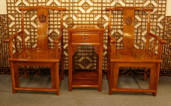 梟楠木官帽椅三件椅組02