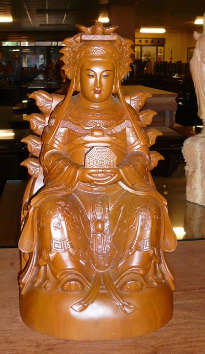 枭楠木地母娘娘神像07