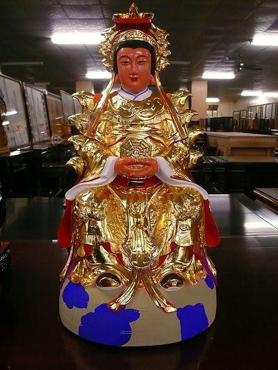 樟木地母娘娘彩繪安金神像