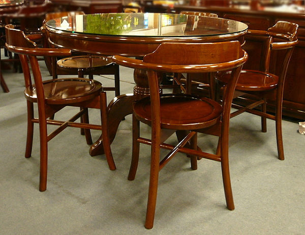 原木家具的實木餐桌、原木桌板、實木桌椅組7