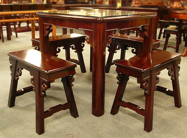 原木家具的實木餐桌、原木桌板、實木桌椅組9