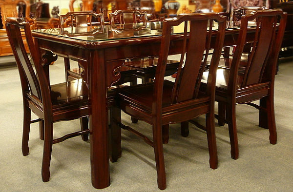 原木家具的實木餐桌、原木桌板、實木桌椅組10