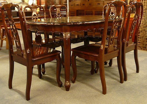 原木家具的實木餐桌、原木桌板、實木桌椅組11