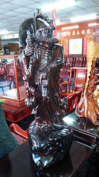 黑檀木雕達摩祖師